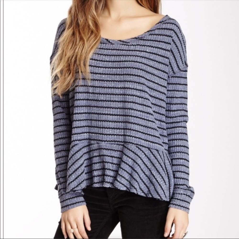 we the free peplum sweater
